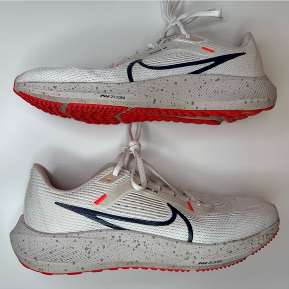 Nike Air Zoom Pegasus 40 White Obsidian Men's Size 12 Activewear Workout Running - Picture 12 of 15